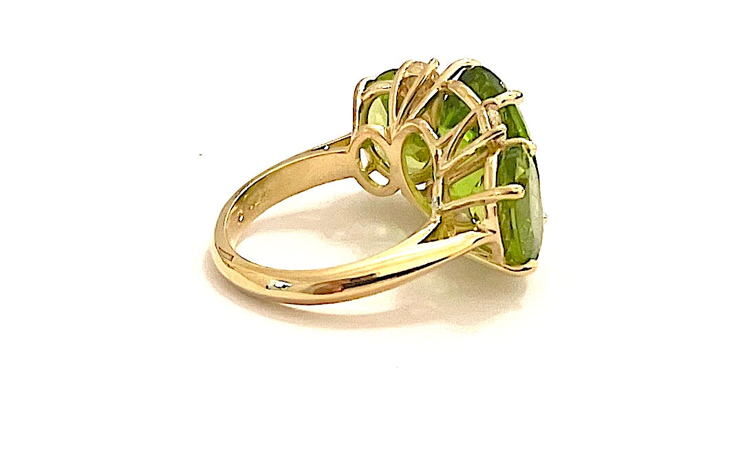 Large GUM DROP™ Ring with Citrine and Amethyst and Diamonds