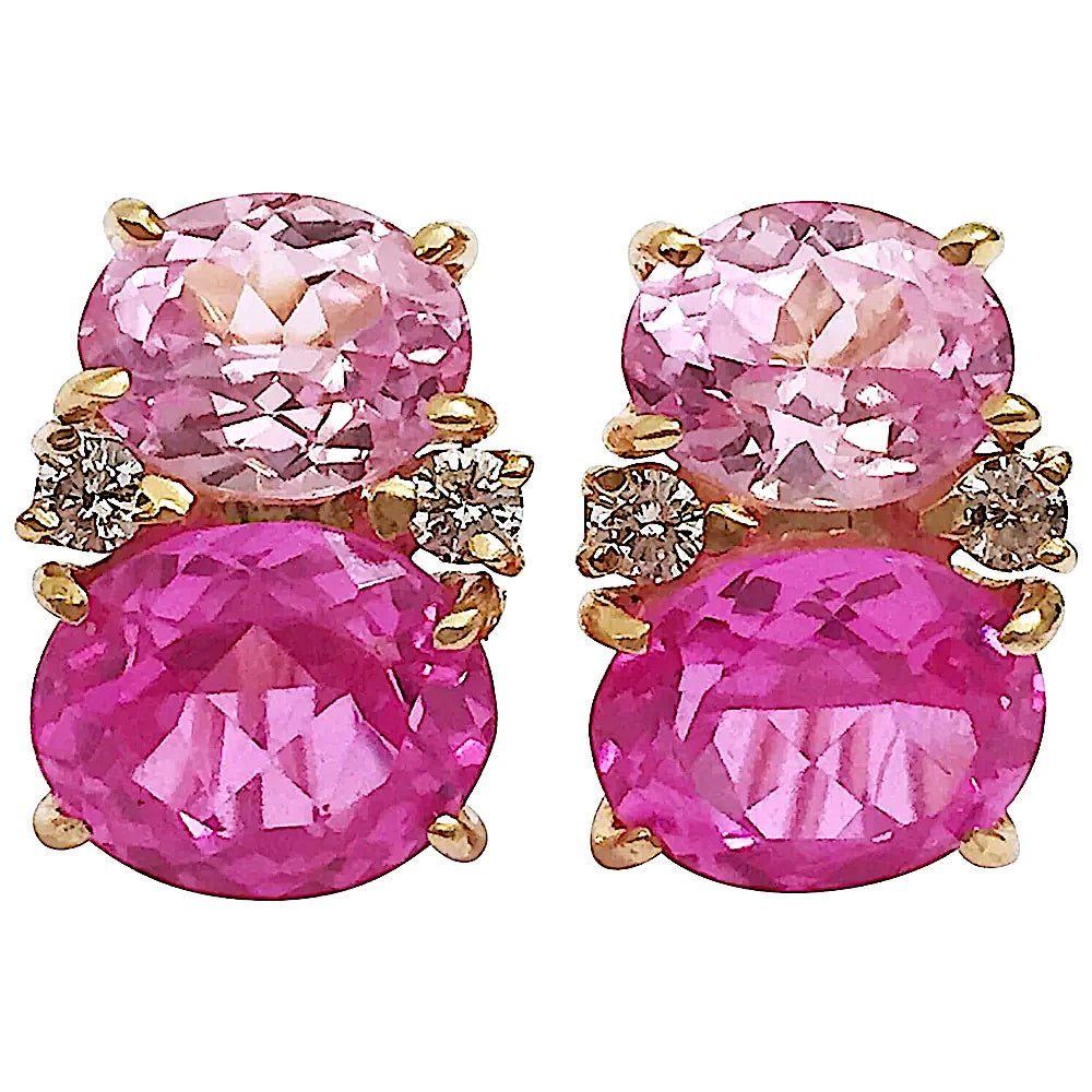 Medium GUM DROP™ Ring with Pink and Rock Crystal
