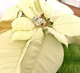 18kt Bonheur Ring with Green Amethyst, Amethyst and Blue Topaz