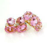 Extra Large GUM DROP™ Ring with Pink Topaz and Diamonds