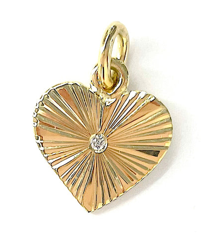 Heart Pendant with Diamond