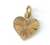 Heart Pendant with Diamond