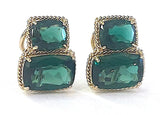 18kt Bonheur Ring with Green Amethyst, Amethyst and Blue Topaz