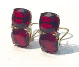 Grande GUM DROP™ Earrings with Garnet and Cabochon Garnet and Diamonds