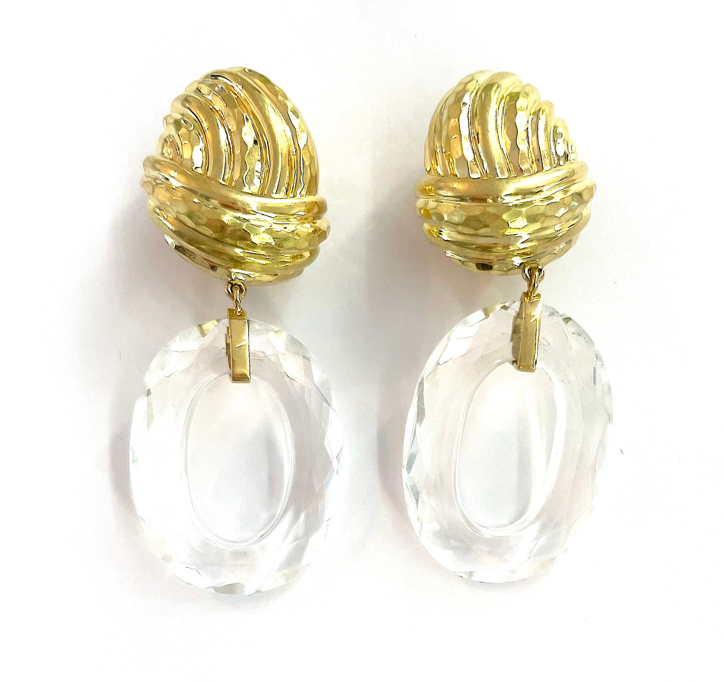 Elegant Gold Creole Earring  by David Webb