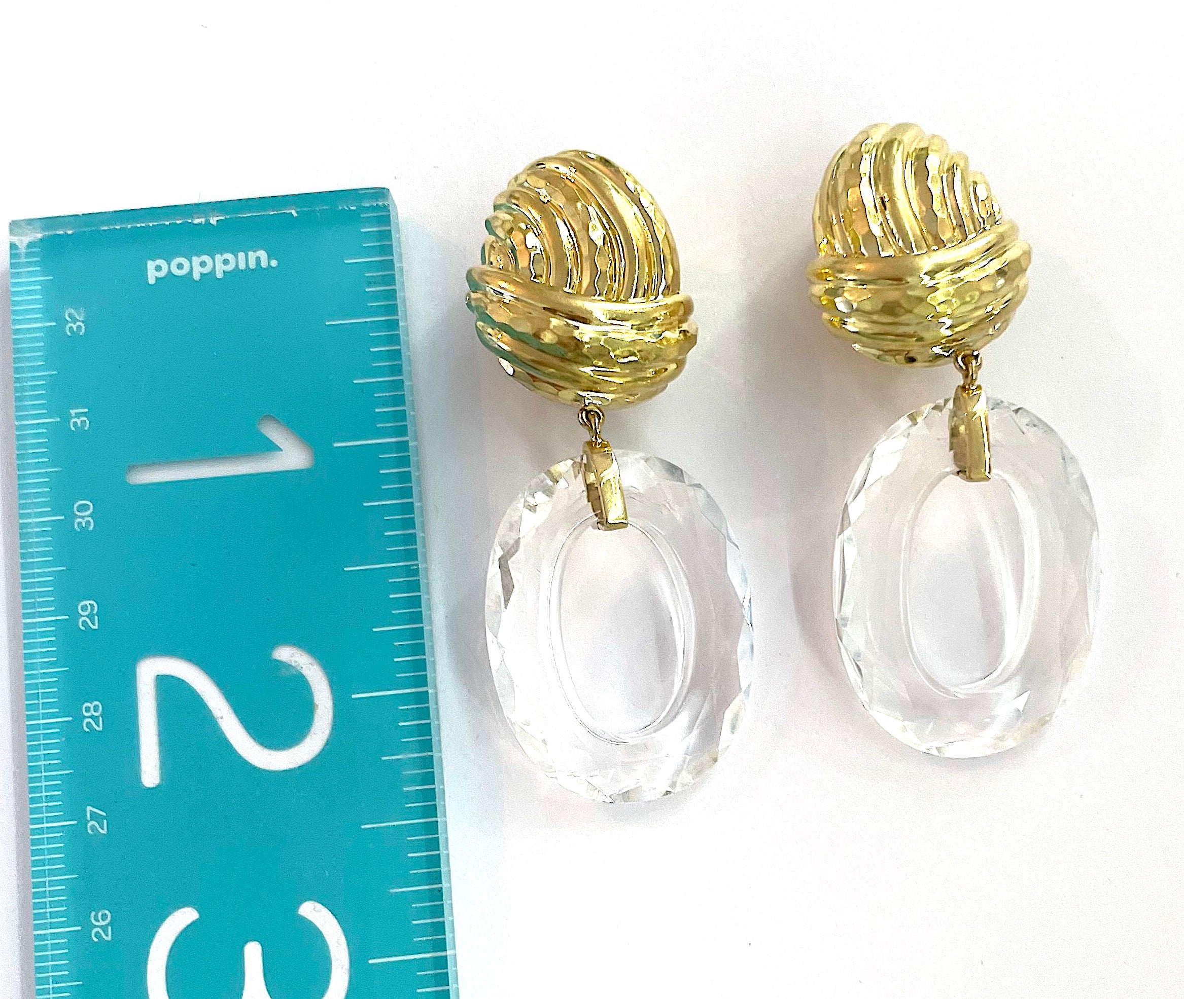 Elegant Gold Creole Earring  by David Webb