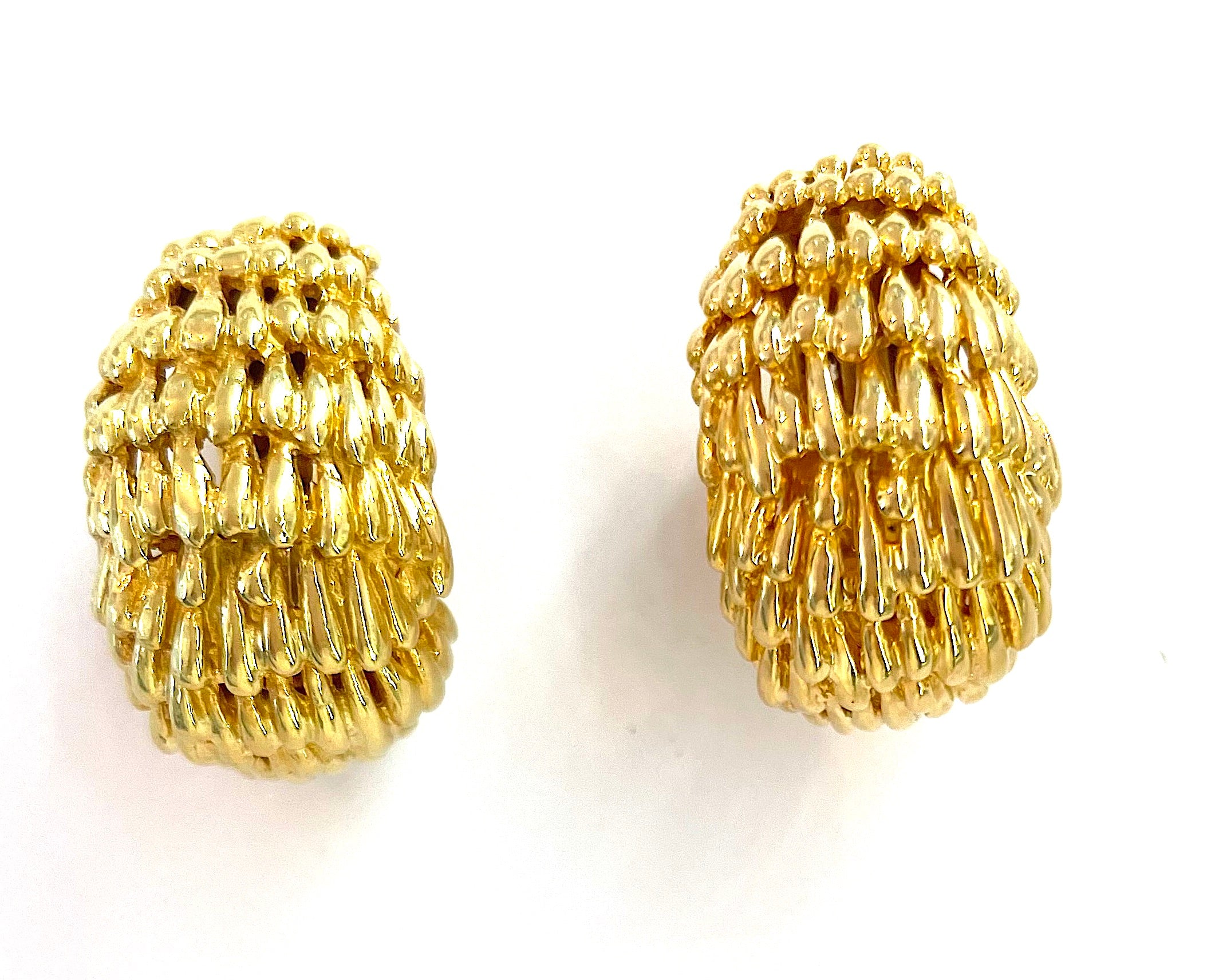 Elegant Gold Creole Earring  by David Webb