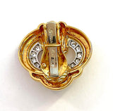 Elegant Gold Emerald and Diamond Earring  by David Webb