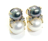 Large GUM DROP™ Earrings with South Sea Pearls and Diamonds