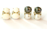 Large GUM DROP™ Earrings with South Sea Pearls and Diamonds