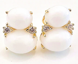 Large GUM DROP™ Earrings with South Sea Pearls and Diamonds