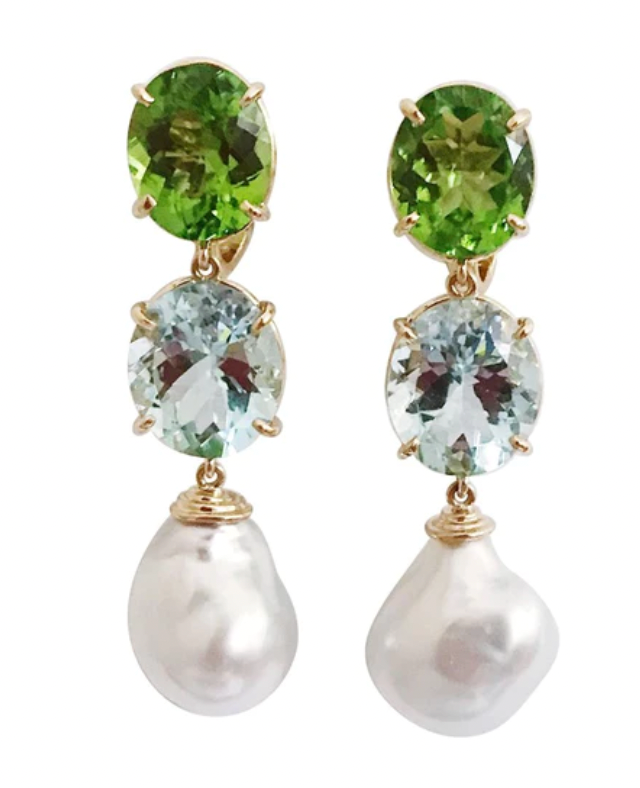 18Karat Medium GUM DROP™ Earrings with Pearls and Diamonds