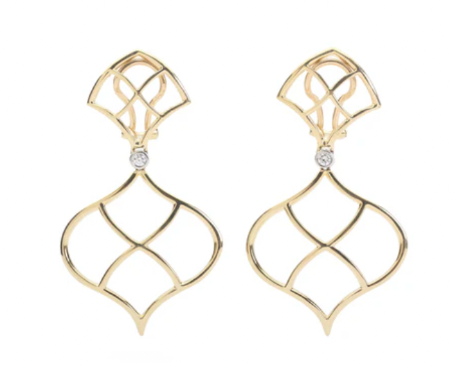 18kt Yellow Gold Mini Emerald Cut Ring with Blue Topaz and Peridot