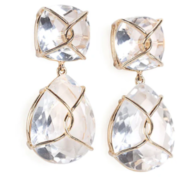 18kt Yellow Gold Mini Emerald Cut Ring with Blue Topaz and Peridot