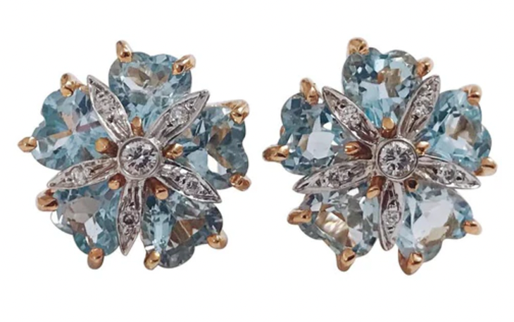 Blue Topaz Emerald Cut Statement ring