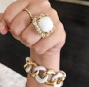 Blue Topaz Emerald Cut Statement ring