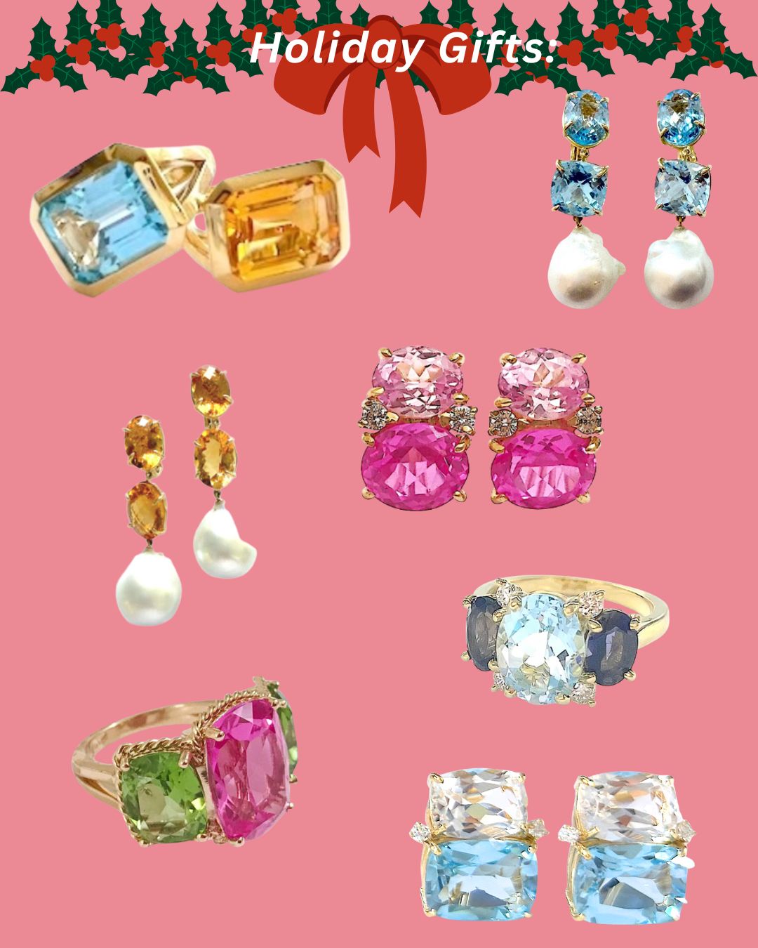 Elegant Three-Stone Drop Earring with Oval Amethyst and Baroque Pearl