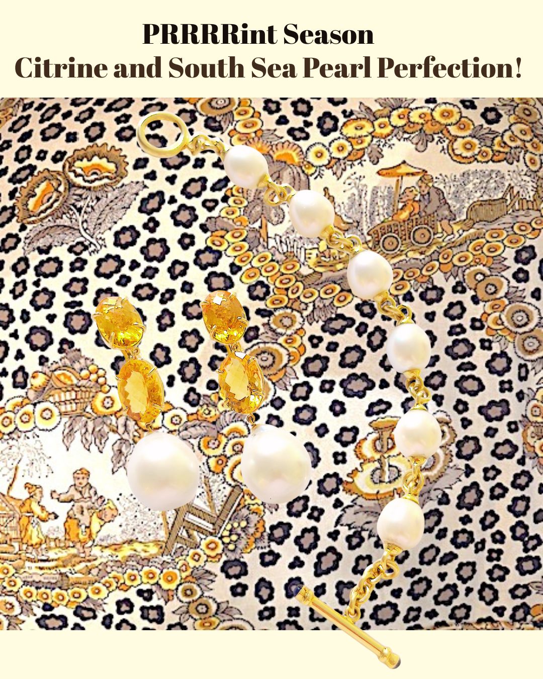 Elegant Three-Stone Drop Earring with Oval Amethyst and Baroque Pearl