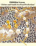 Elegant Three-Stone Drop Earring with Oval Citrine and Baroque Pearl