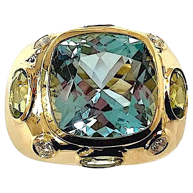 18kt Diamond Stacking Bubble Ring