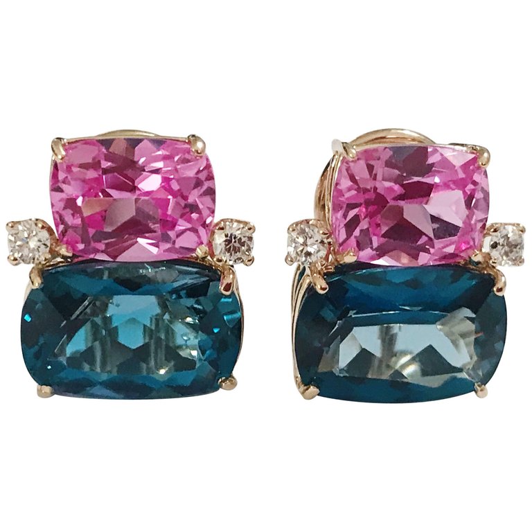 18Kt Yellow Gold Cushion Cut Cabochon Peridot Earrings