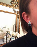 Medium GUM DROP™ Earrings with Two-Toned Blue Topaz and Diamonds