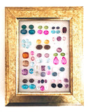Mini GUM DROP™ Earrings with Rocky Crystal and Pink Topaz and Diamonds
