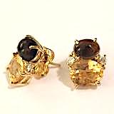 Mini  GUM DROP™  Earrings with Iolite, Amethyst and Diamonds