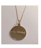 Personalized Silver First Communion Pendant Necklace