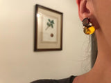 Large GUM DROP™ Earrings with Citrine and Cabochon Citrine and Diamonds