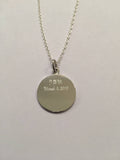 Personalized Silver First Communion Pendant Necklace