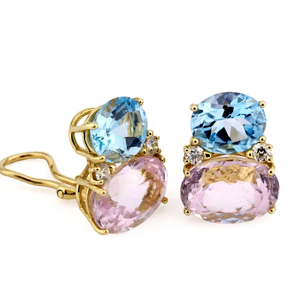 18Karat Medium GUM DROP™ Earrings with Pearls and Diamonds